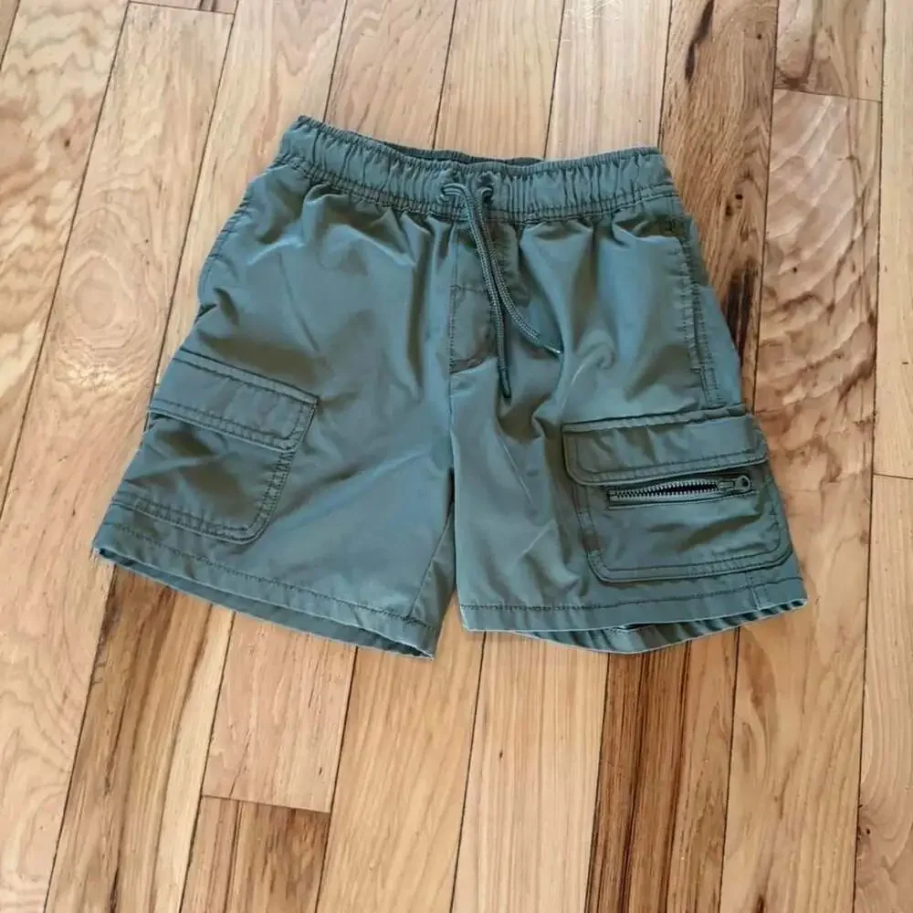 Cat & Jack Kids Olive Cargo Shorts Size M 8